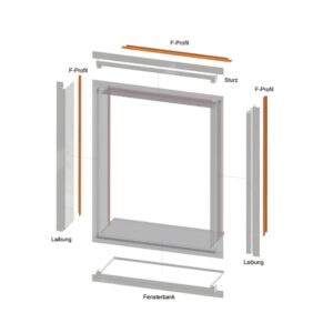 Fensterzargen aus Aluminium nach Maß